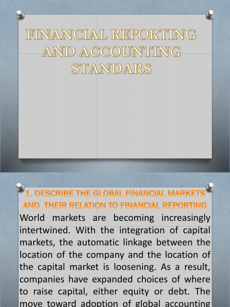Global Financial Reporting Standards Overview | PDF | International ...