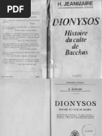 Dionysos - H Jeanmaire | PDF