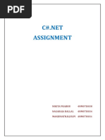 Assignment: Nikita Prabhu 4NM07IS038 Nagaraja Ballal 4NM07IS034 Manjunath.B.Julpi 4Nm07Is031