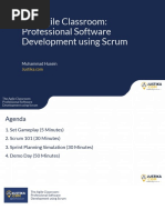 The Agile Classroom: Professional Software Development Using Scrum