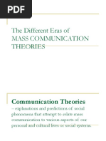 4 Eras of Mass Communication Theories