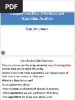 Chapter One:data Structures and Algorithm Analysis