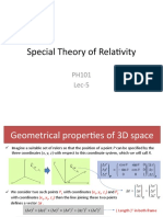 Special Theory of Relativity: PH101 Lec-5