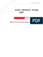 Storage Area Network Notes PDF