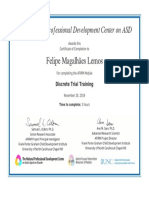 AFIRM - DTT Module Certificate