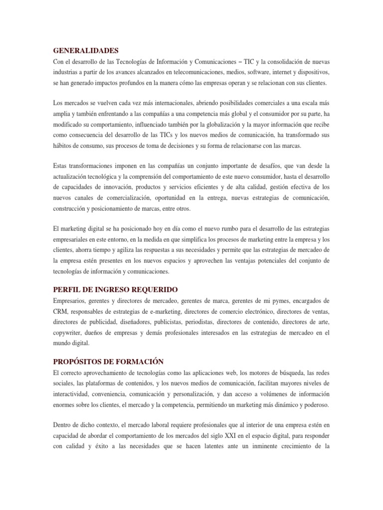 MARKETING DIGITAL QUE ES Y COMO FUNCIONA PDF visual data 4