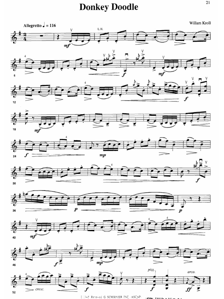 Donkey Doodle Violin