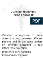 PK-factors Modifying Drug Response