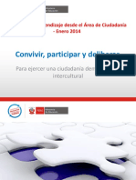 Convivir, Participar y Deliberar: para Ejercer Una Ciudadanía Democrática e Intercultural