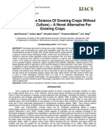 A Review On The Science of Growing Crops Without Soil (Soilless Culture) - A Novel Alternative For Growing Crops