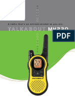 Motorola Talkabout MH230R Product Sheet PDF