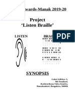 Project Listen Braille': Inspire Awards-Manak 2019-20