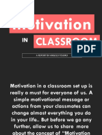 Motivation in Classroom - Angelo 1