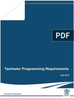 Taximeter Programming Requirements: July 2014