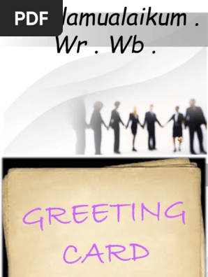 2. Greeting Card