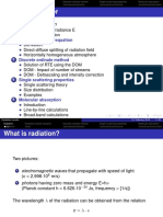 Radiative Transfer: Radiation