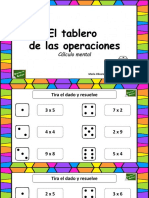 Tablero Tablas Multiplicar