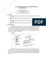 Laporan Praktikum Elektronika Analog: Karakterisasi Dioda