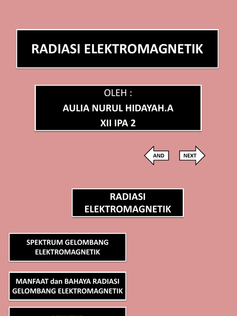 Radiasi PPT FISIKA DALAM BENTUK HYPERLINK PDF