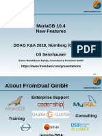 MariaDB 10.4 New Features at DOAG K+A 2019