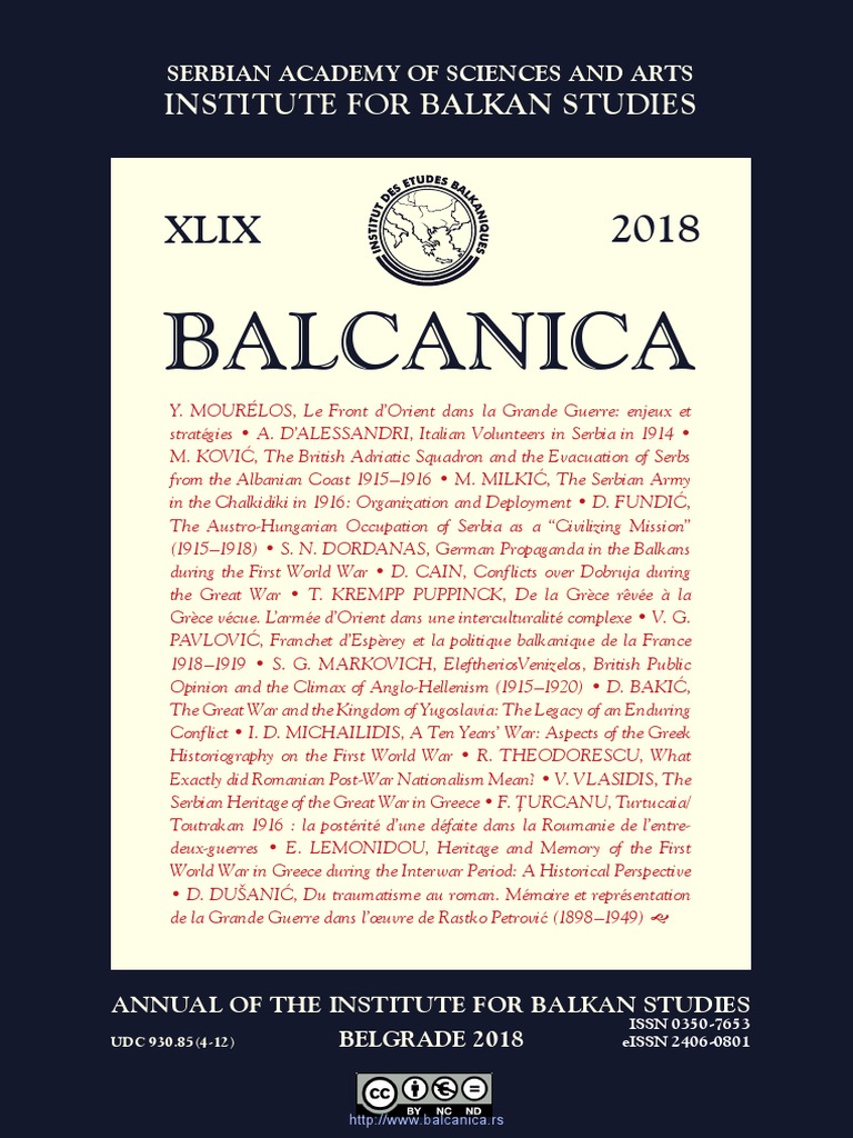 Balcanica Xlix 2018 Empire Byzantin Roumanie
