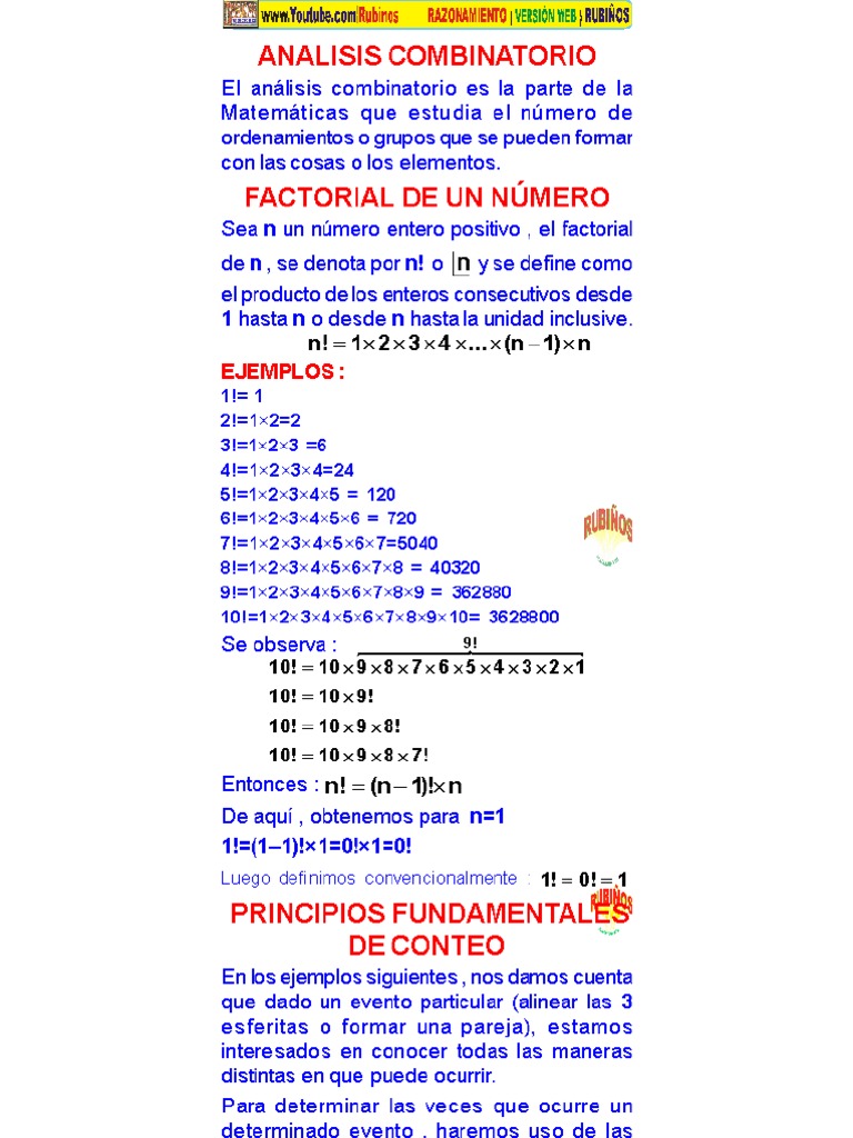 Analisis Combinatorio 2 | PDF