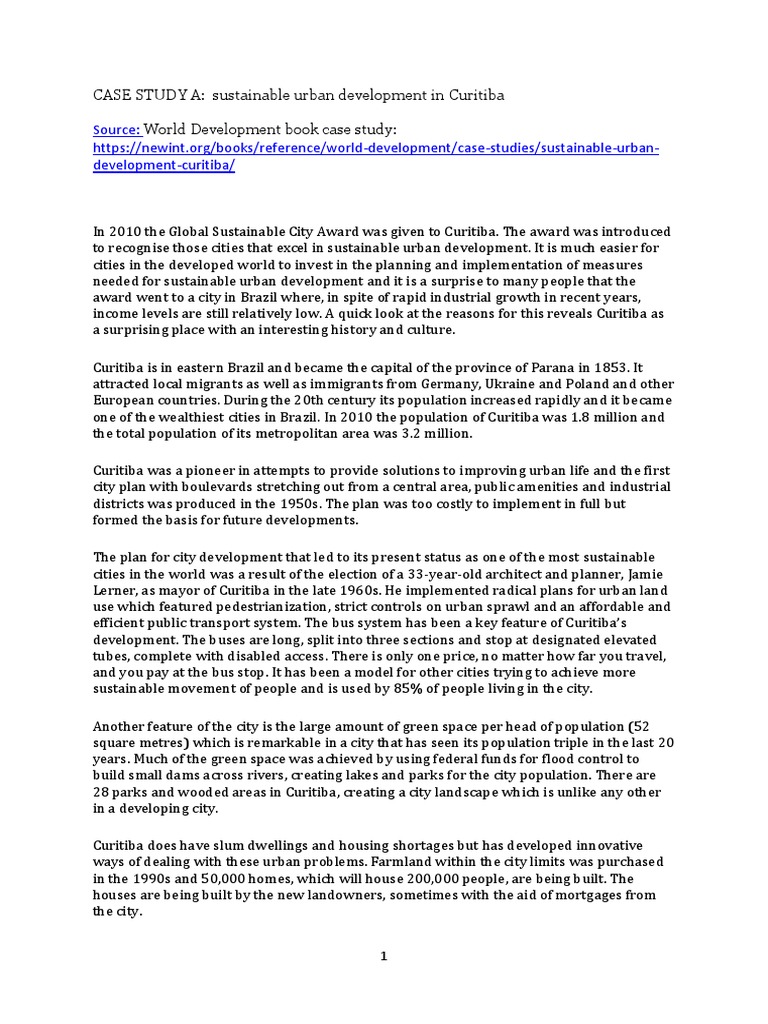 How Is Curitiba Lowering Its Co2 Emissions? A Model for Sustainable Urban Revolution