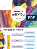 Prespektif Kristiani Mengenai Hukum