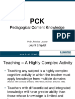 Pedagogical Content Knowledge: Jouni Enqvist