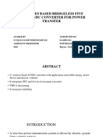 Z Sources Based Bridgeless Five Level Ac/Dc Converter For Power Transfer