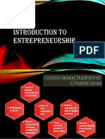 Characteristics of Entrepreneur 