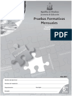 Pruebas Formativas Mensuales 6° ES-MA (Edición 2011) PDF