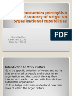Impact of Country of Origin On Organisational Capabilities