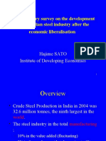 A Preliminary Survey On The Development of The Indian Steel Industry After The Economic Liberalisation