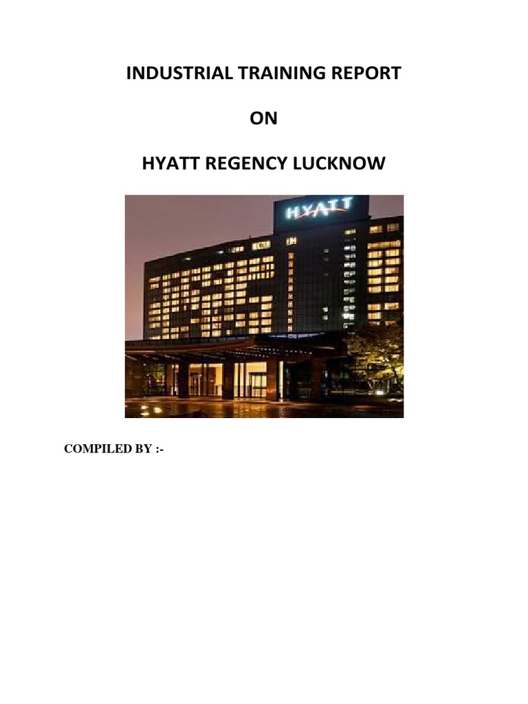 Hyatt Regency Lucknow2 PDF Restaurants Housekeeping