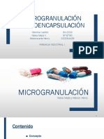 Microgranulación y Microencapsulación