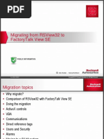 Migrating From RSView32 To FactoryTalk View SE