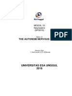 The Autonom Nervous System: Universitas Esa Unggul 2018