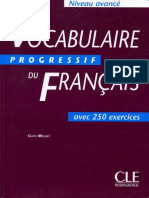 Vocabulaire Progressive du Français Niveau Avance + Corriges