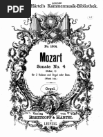 Mozart Sonata Da Chiesa KV144