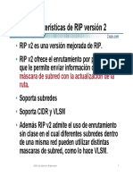 Características de RIP Versión 2: La Máscara de Subred Con La Actualización de La Ruta