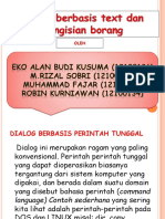 Dialog Berbasistext Dan Pengisian Borang