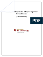 Project Report For B Tech