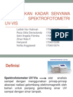 Penetapan Kadar Dengan Spektrofotometer UV-Vis