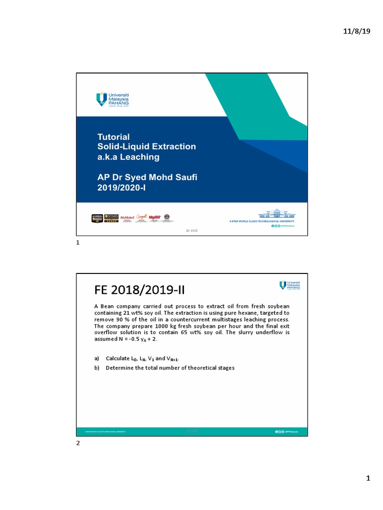 Solid-Liquid Extraction Process Optimization | PDF | Sodium Hydroxide ...
