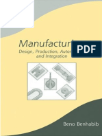 Manufacturing Design Production Automation and Integration
