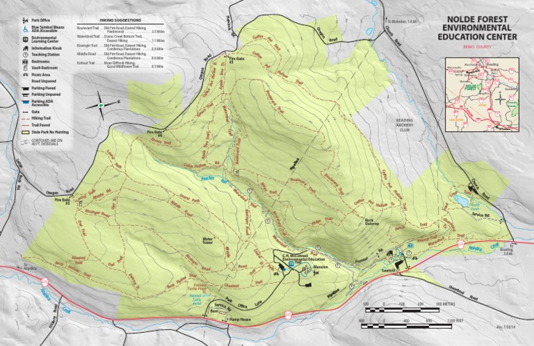Nolde Forest Trail Map Hiking - 1577437654