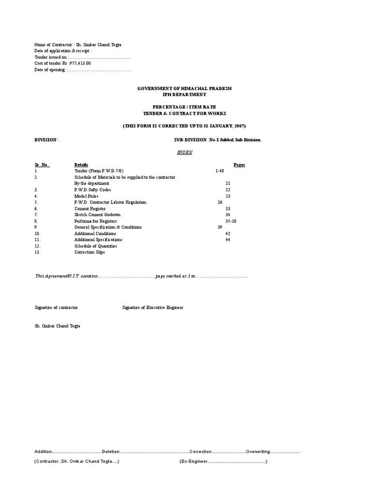 Running Bill | PDF | Breach Of Contract | Receipt