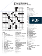 Vocab Crossword Puzzle PDF