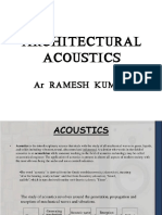 Architectural Acoustics: Ar Ramesh Kumar